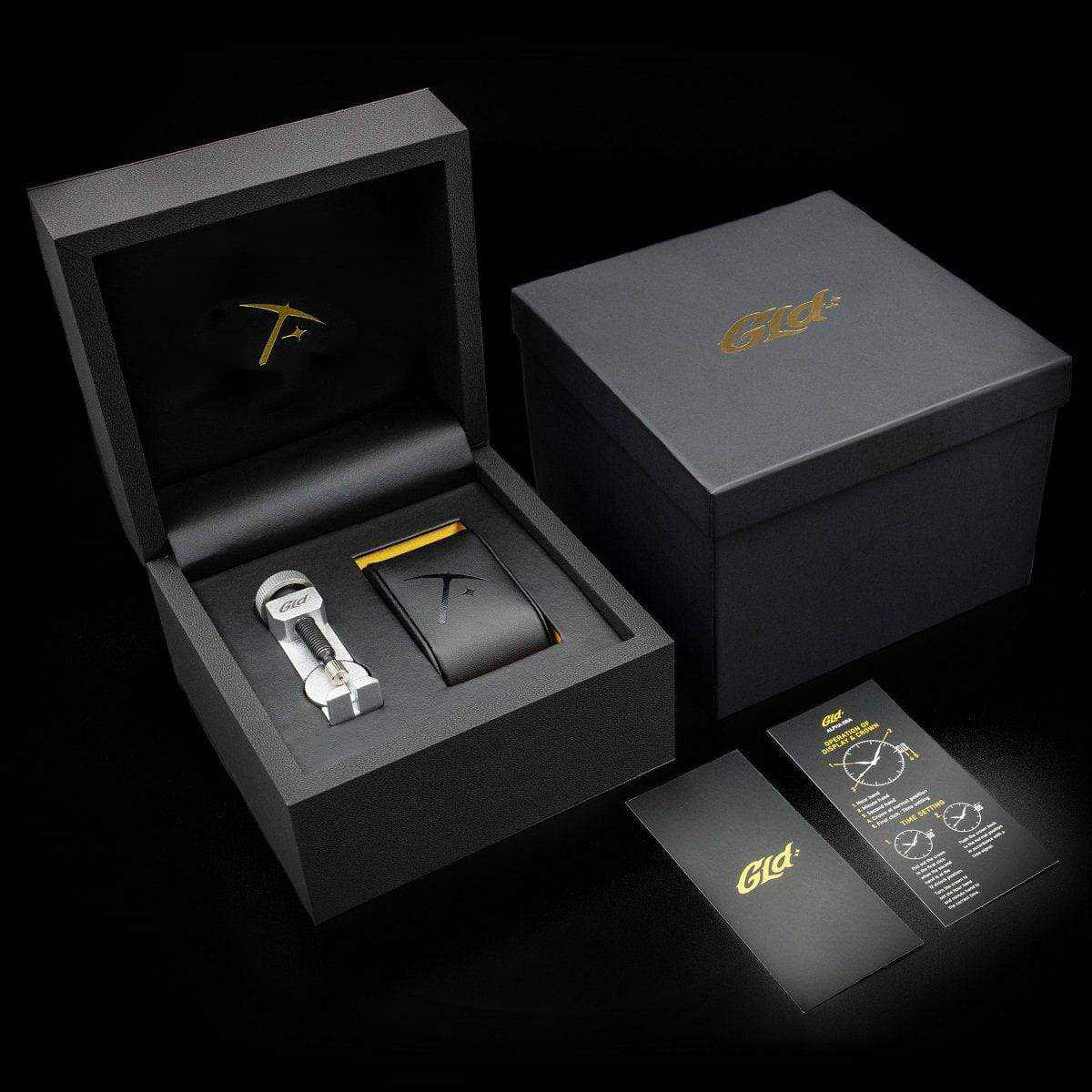 39MM Visionary Fully Iced Case & Steel Band Watch - White Gold
