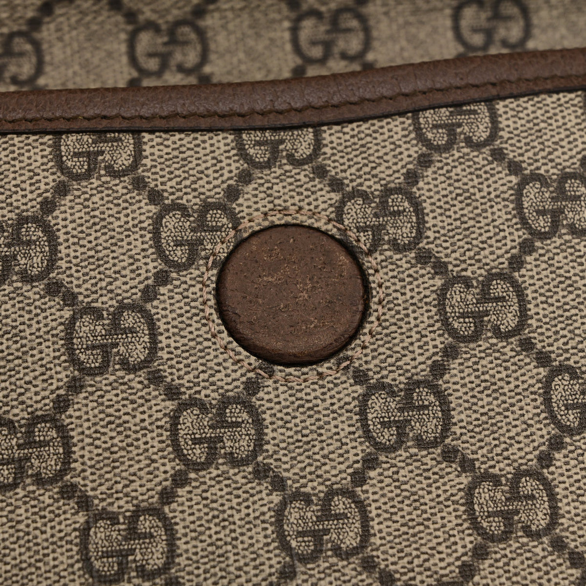 GG Supreme Monogram Neo Vintage Web Belt Bag Brown