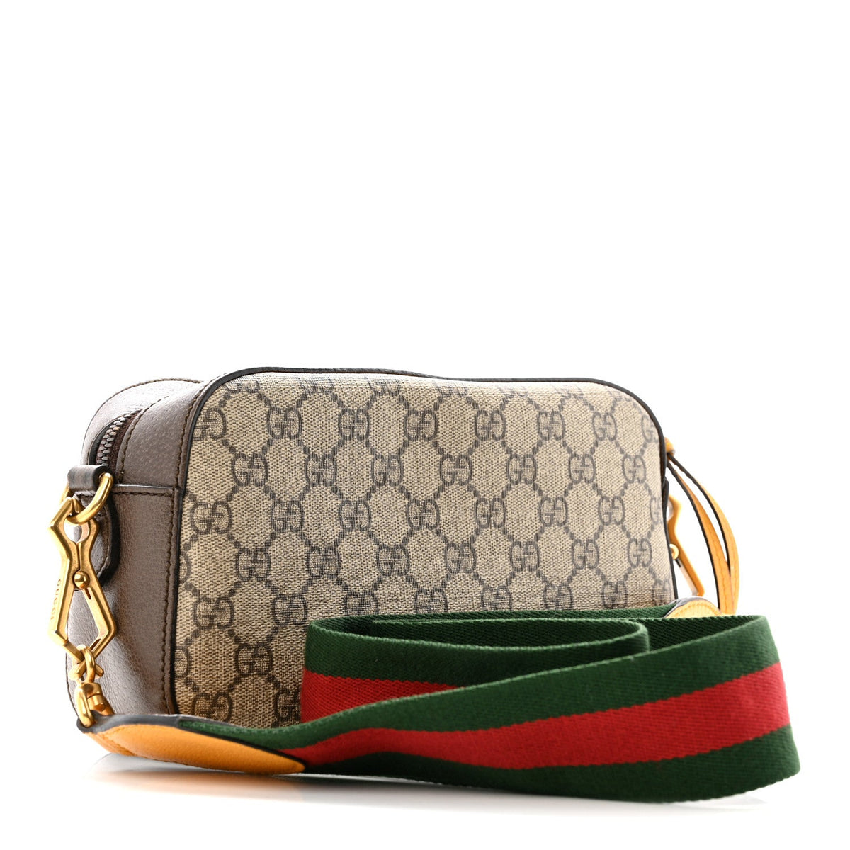 GG Supreme Monogram Web Neo Vintage Shoulder Bag Beige New Acero Crop