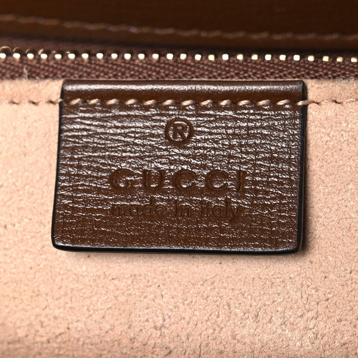 GG Supreme Monogram Horsebit 1955 Shoulder Bag Beige Brown Sugar