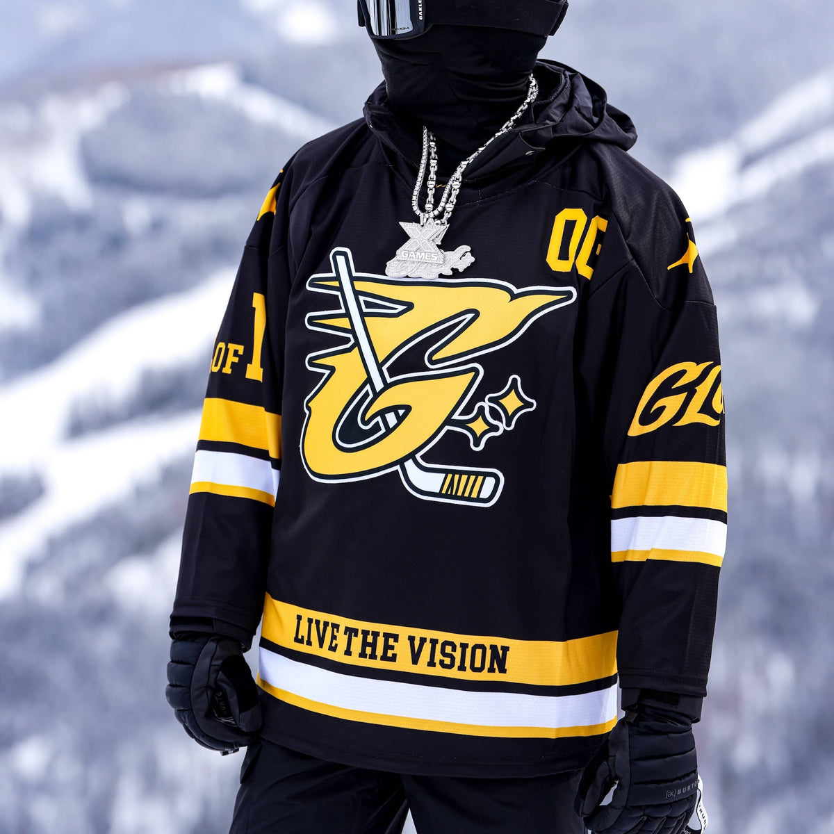 GLD Black and Yellow Hockey Jersey