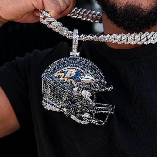 Giant Baltimore Ravens Official NFL Helmet Pendant