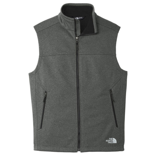 The North Face Men's Dark Grey Heather Ridgewall Soft Shell Vest