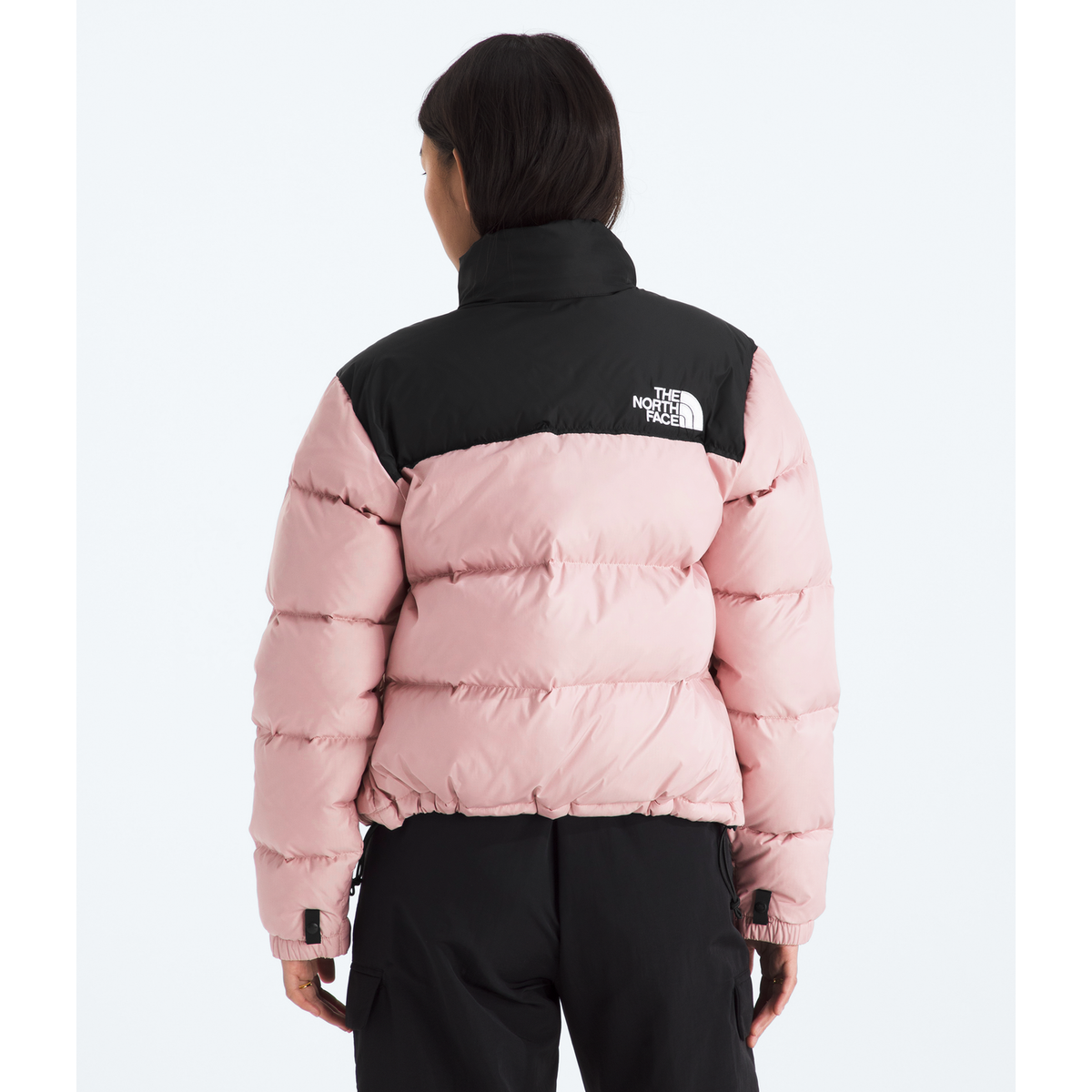 The North Face Women闂傚倷鑳堕崑銊╁磿閺屻儲鍋橀柨鐕傛嫹996 Retro Nuptse Jacket in Metal Pink/TNF Black
