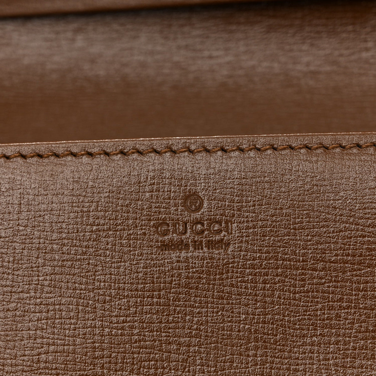 GG Supreme Monogram Azalea Calfskin Horsebit 1955 Wallet On Chain Beige Ebony Brown Sugar