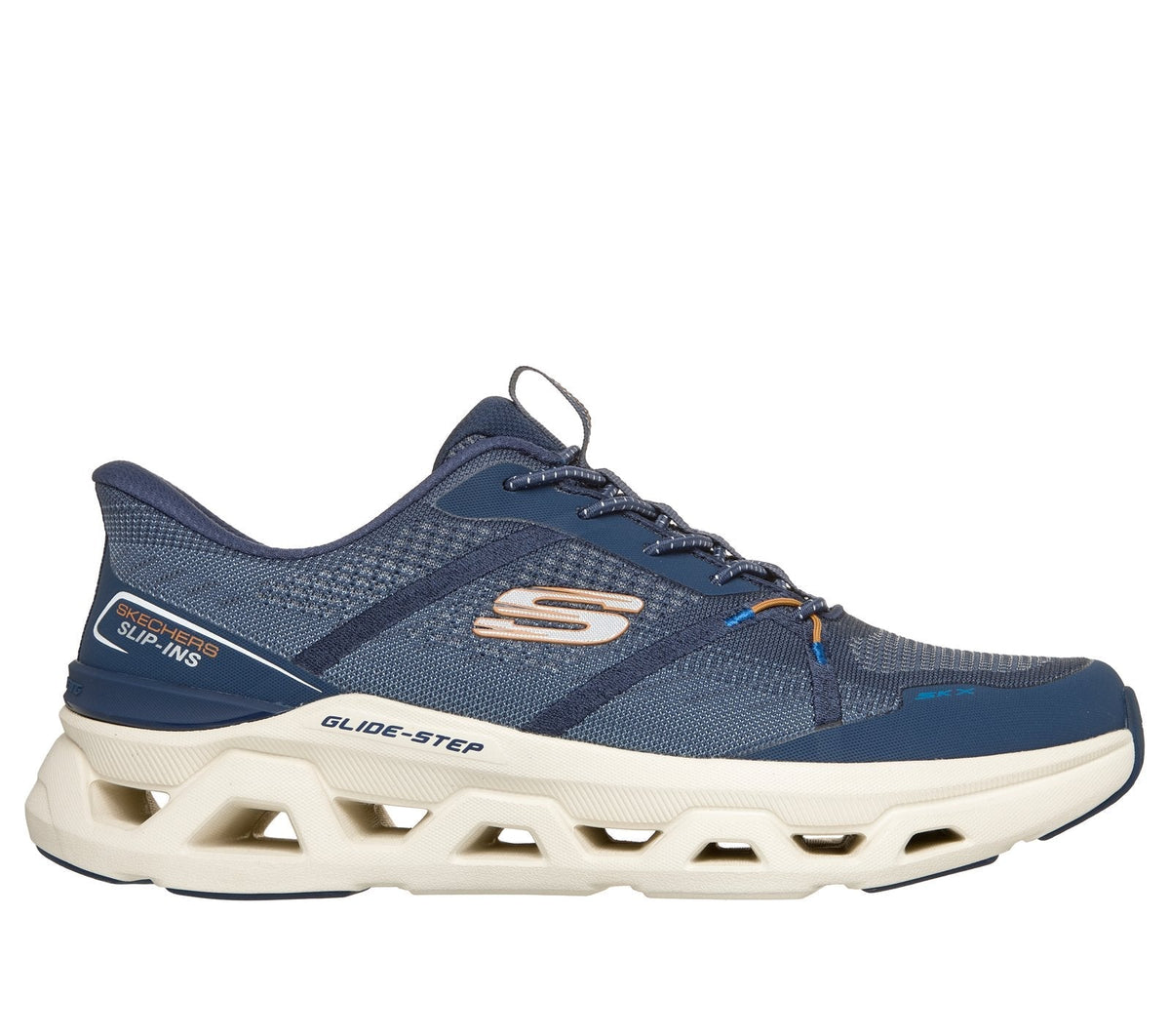 Skechers Slip-ins: Glide-Step Altus - Aphtur, NAVY / ORANGE